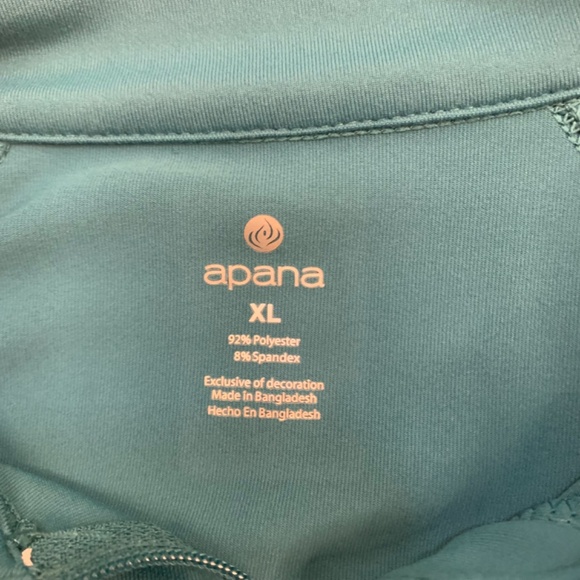 Women’s Alana athletic wear quarter zip blue/teal yoga-inspired fitness jacket - Picture 3 of 9